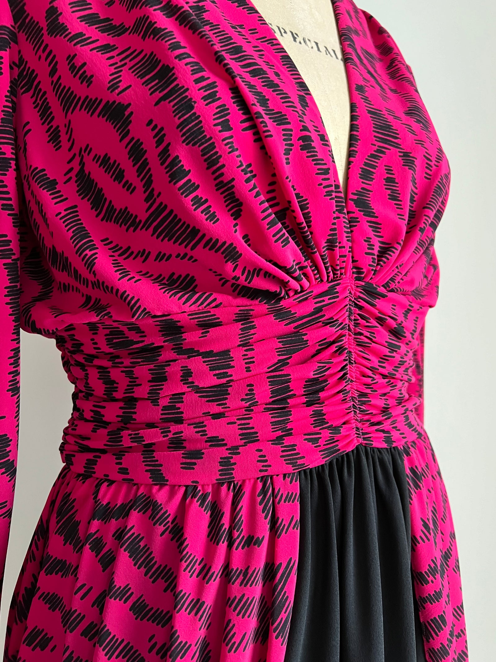 1980s 80s Rimini Battman & Co Fifth Avenue  New York Vintage Dress / Medium-Large