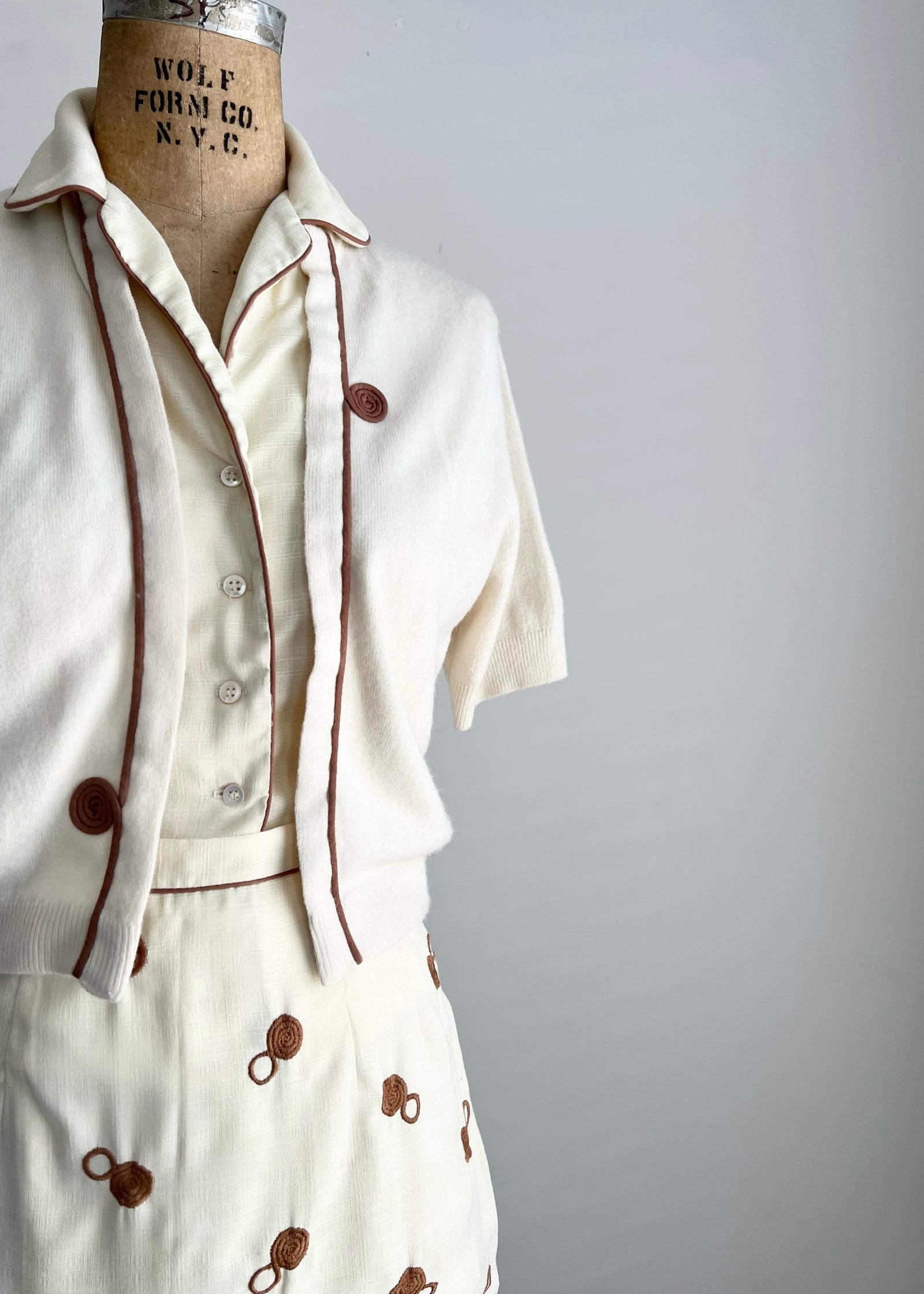 1960s 60s Susan Thomas 3-Piece Set / Small