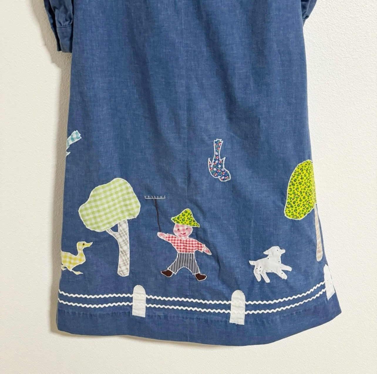 Vintage Handmade Farmhouse Prairie Patchwork Dress / XS