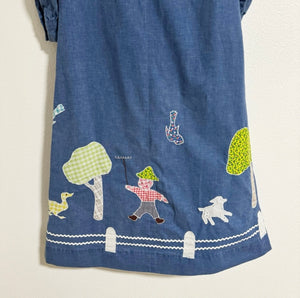 Vintage Handmade Farmhouse Prairie Patchwork Dress / XS