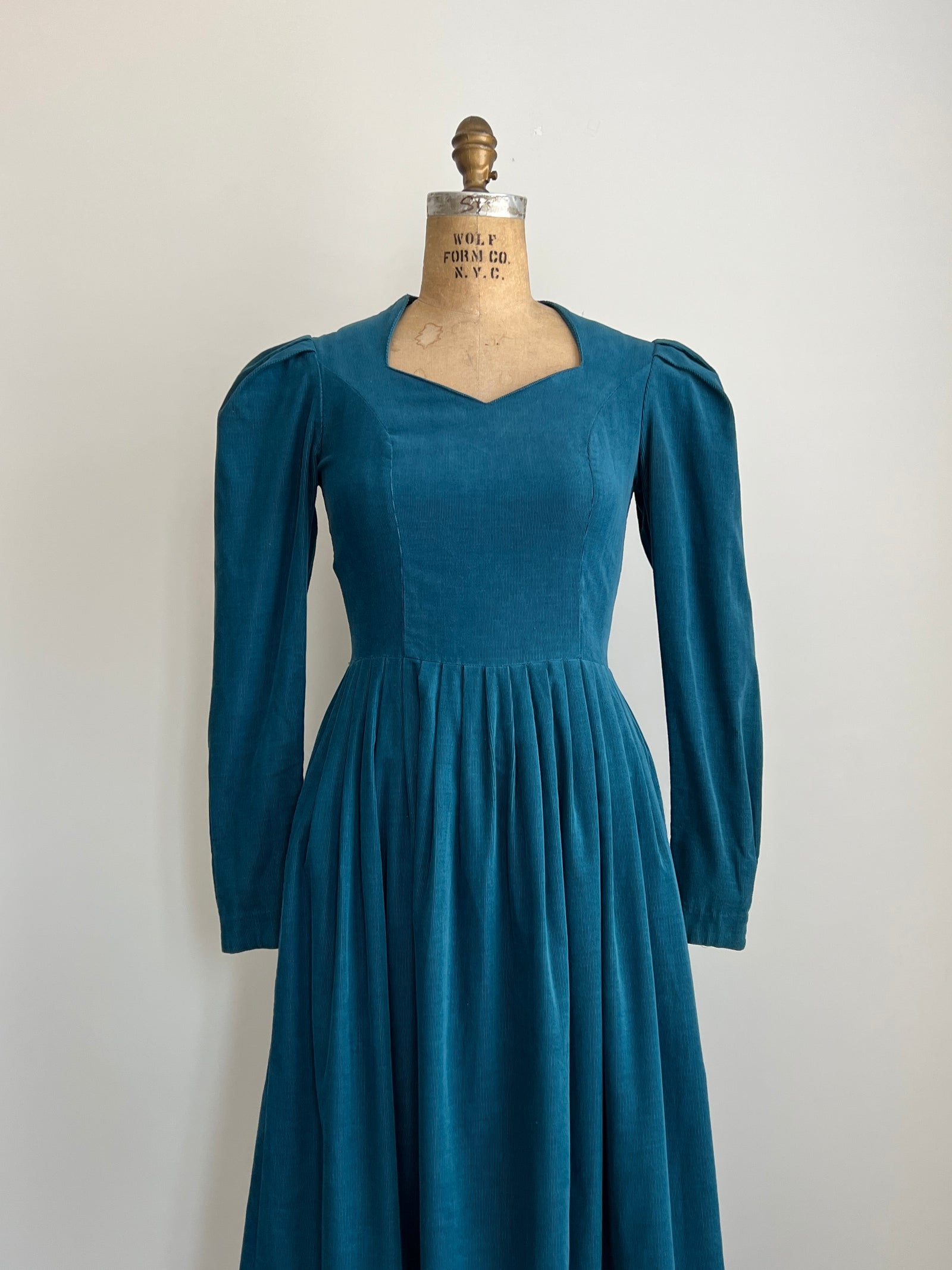 VIntage 1980s 80s Laura Ashley Cottagecore Corduroy Dress / US 6 / UK 8 - XS/S