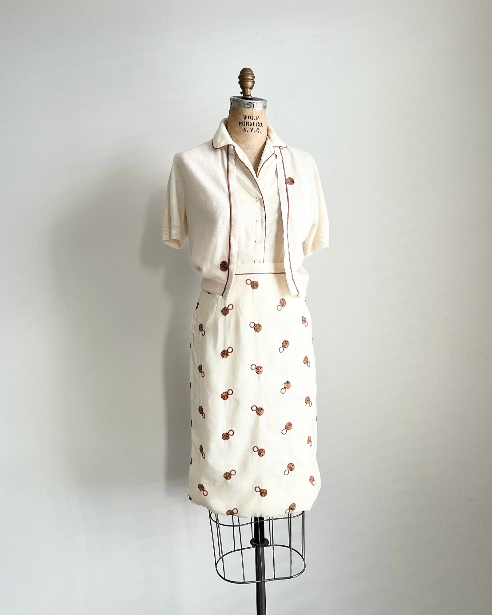 1960s 60s Susan Thomas 3-Piece Set / Small