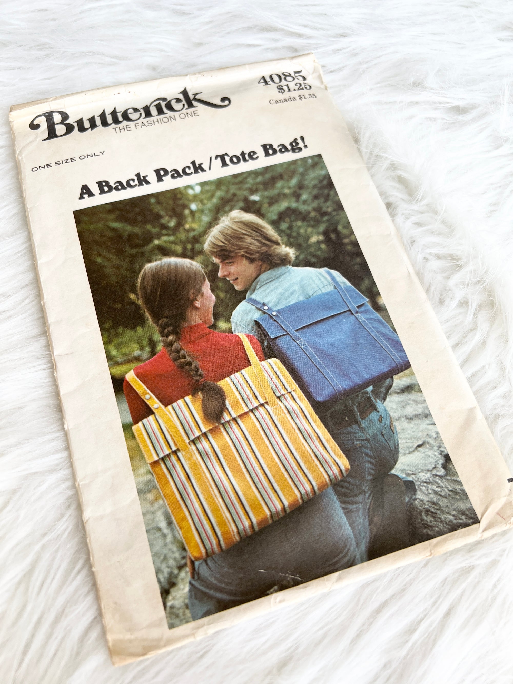 Vintage 1970s Butterick 4085 Sewing Pattern