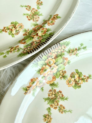 Set of 2 Taylor Smith Taylor USA flower Platters