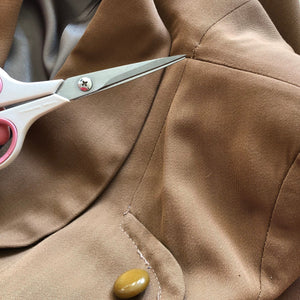 1940s Van Houten Terracotta Brown Suit Fantastic Tailoring SMALL