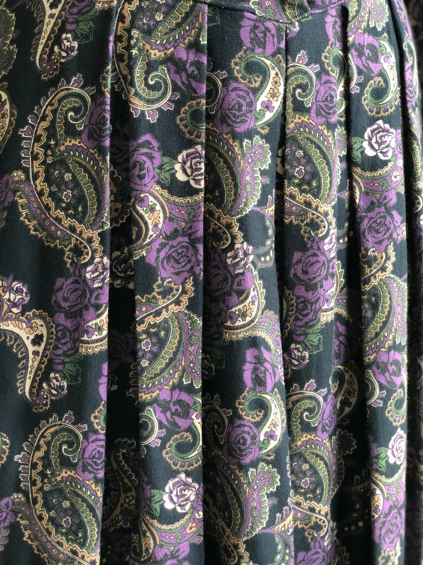 Laura Ashley Paisley Midi Prairie Dress / UK10 US8