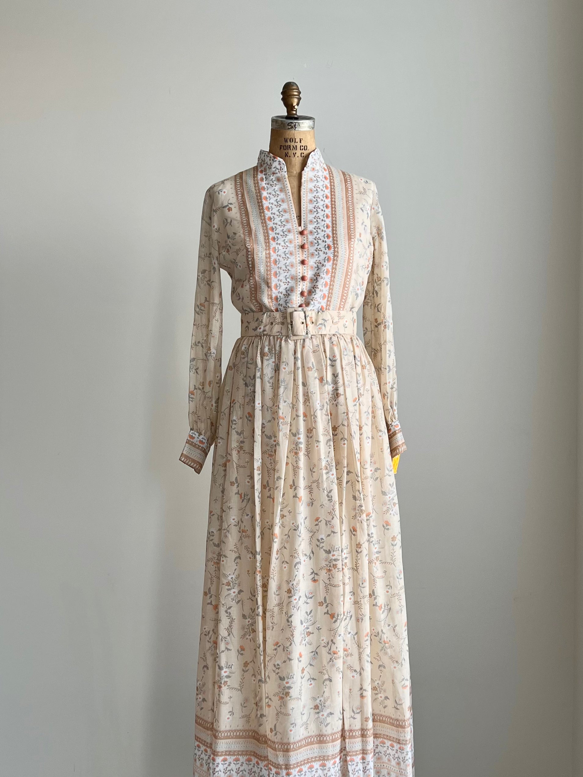 1970s Deadstock Prairie Cottagecore Boho Dress / MEDIUM