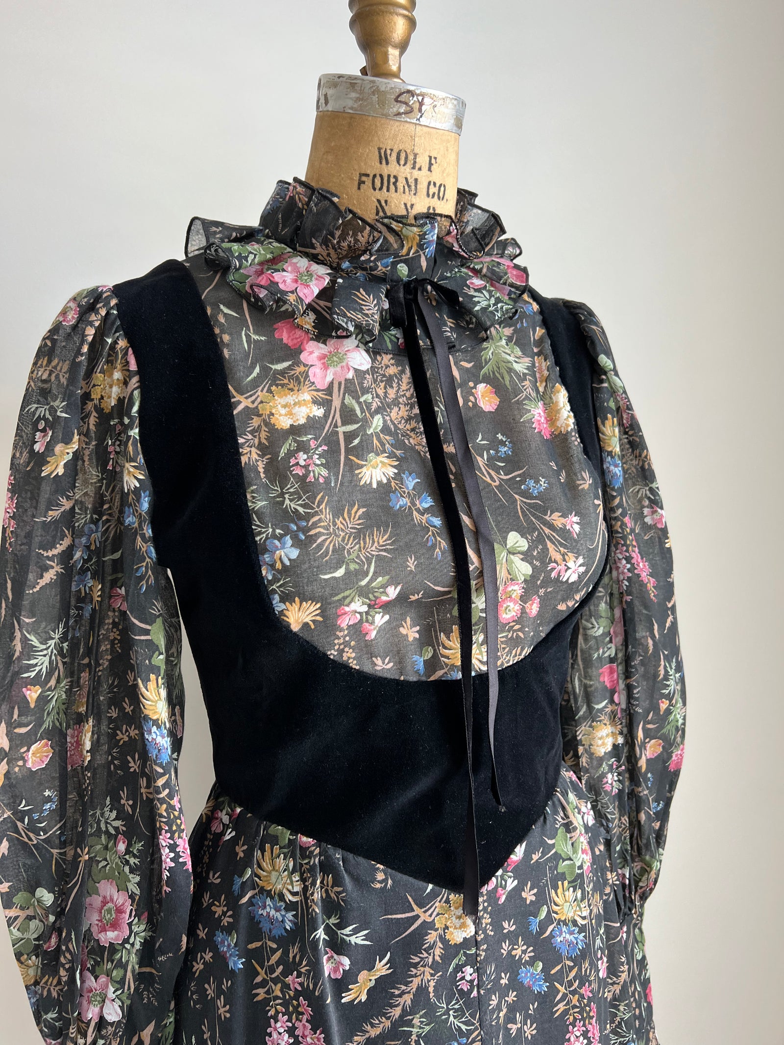 1970s Kati at Laura Phillips Maxi Dress L/XL