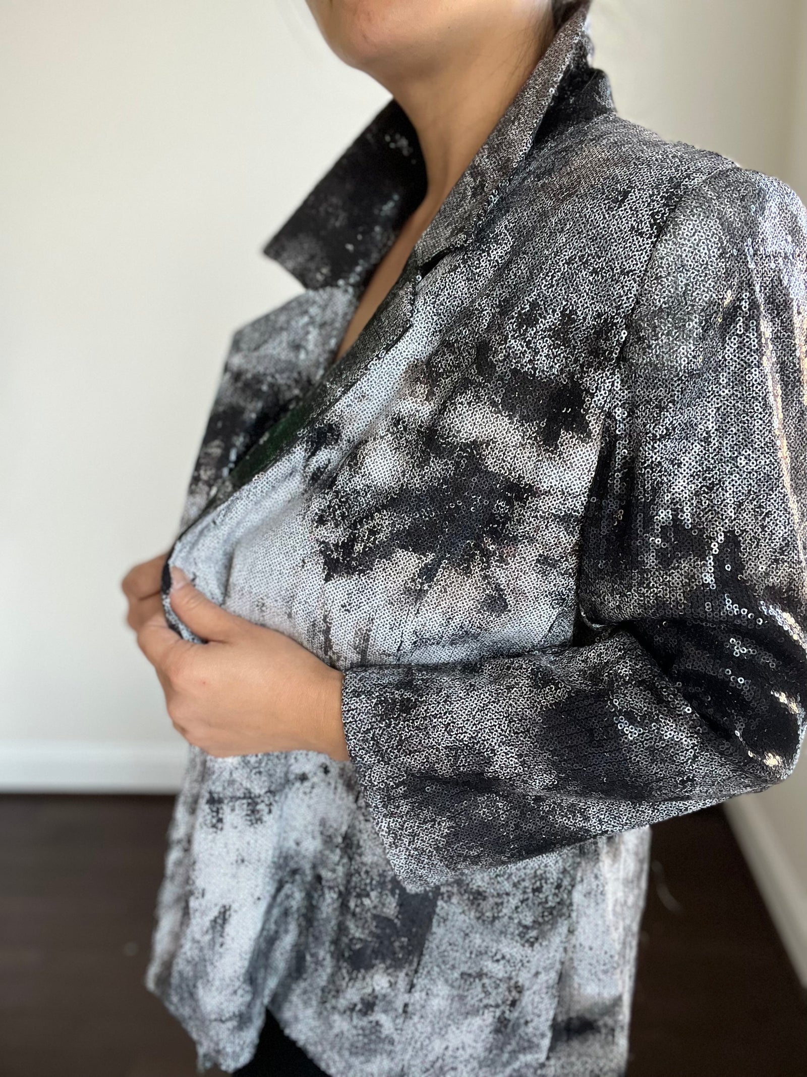 1980s Zola Keller Sequined Disco Jacket S/M/L