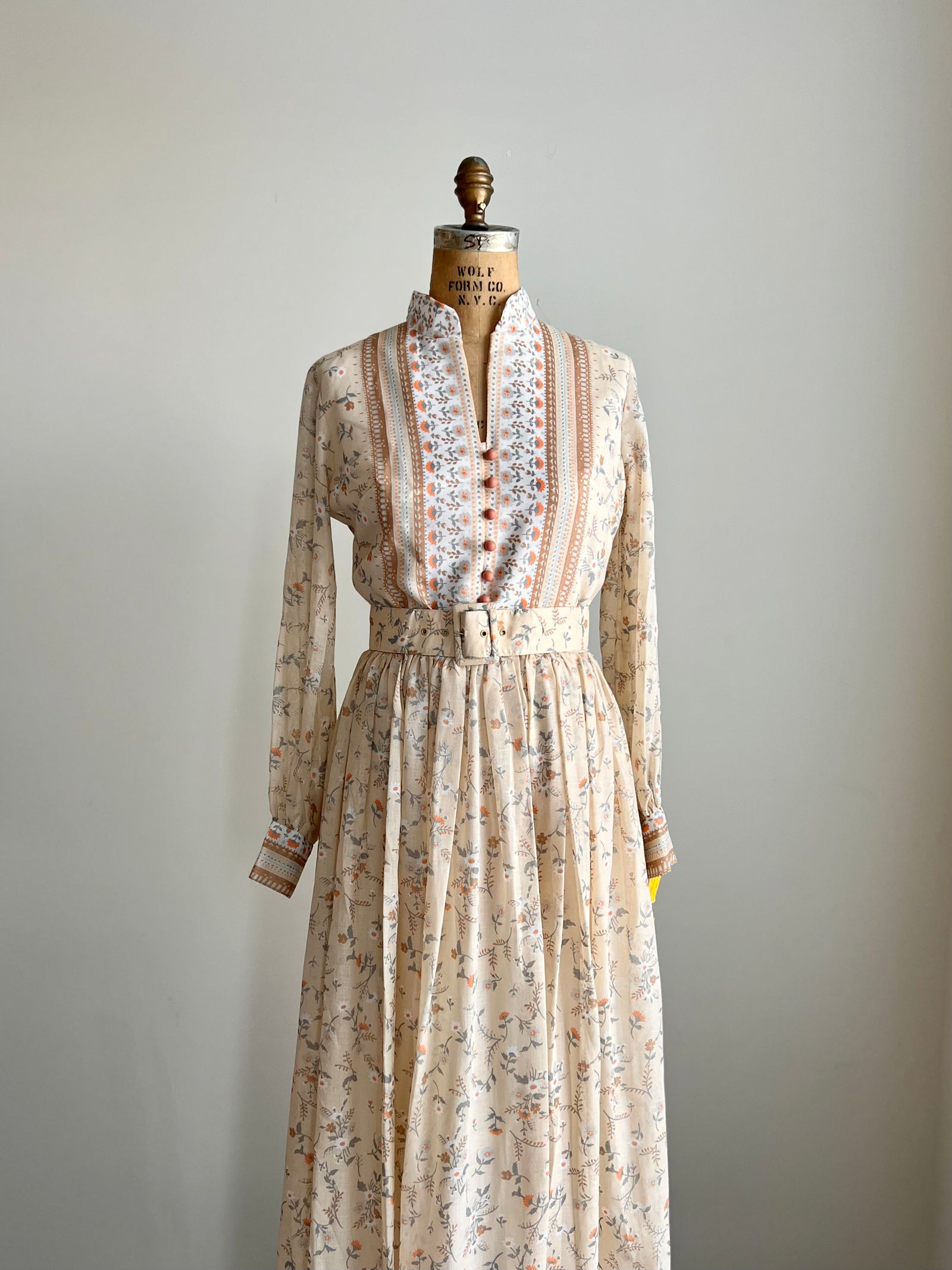 1970s Deadstock Prairie Cottagecore Boho Dress / MEDIUM