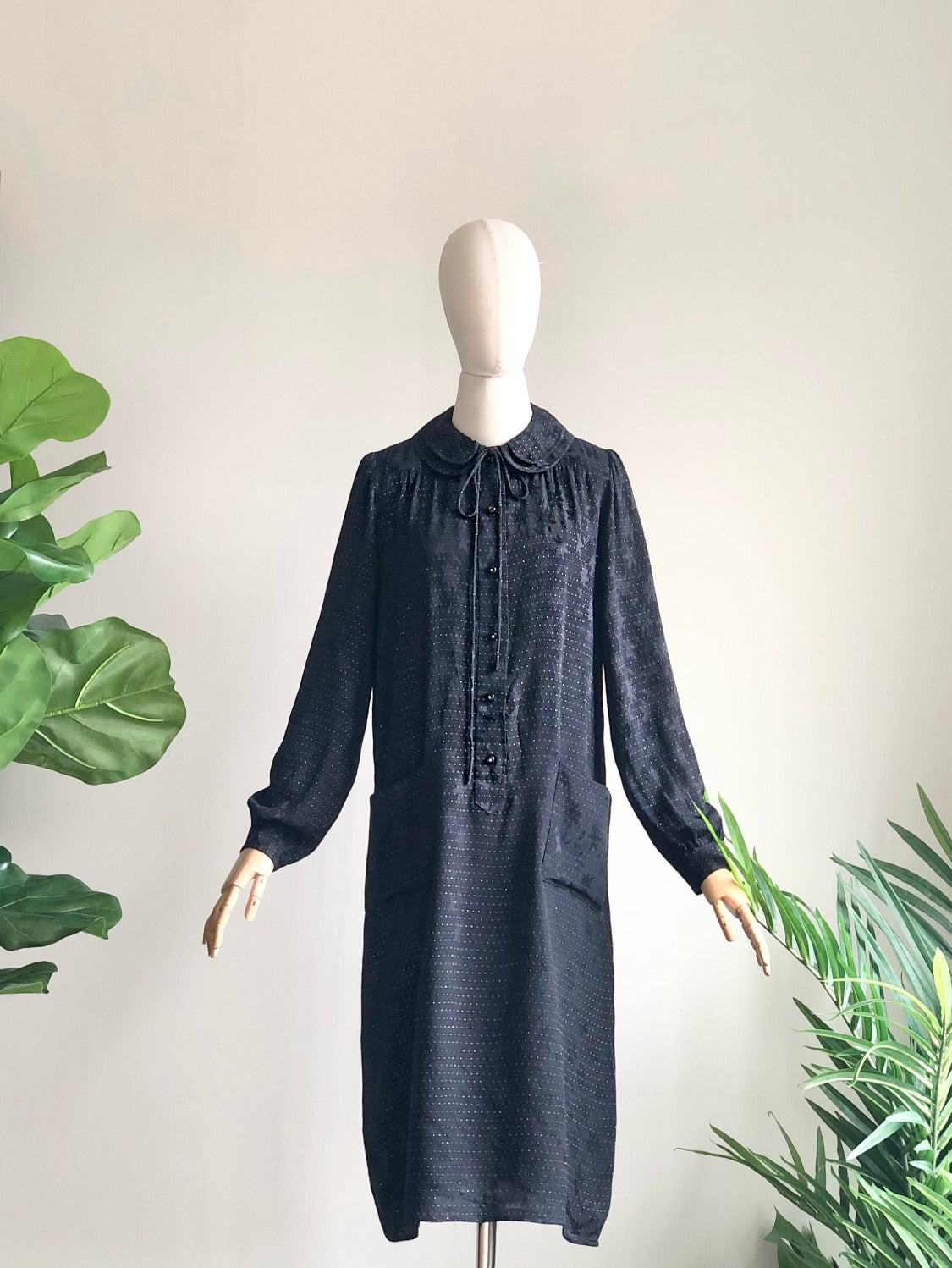 1970s VALENTINO Silk Dress M/L